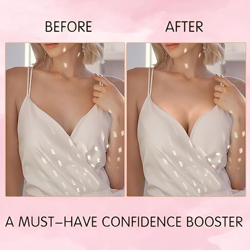 DEPOVOR Large Size Double-Sided Sticky Inserts Lightly Padded for D+ Cups, Reusable Adhesive Lifting Bras for Large Bust Beige in Saudi Arabia
