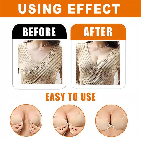 2 Pack Sticky Bra Push Up for Women – Strapless Backless Adhesive Bra for Backless Dresses, Weddings in Saudi Arabia