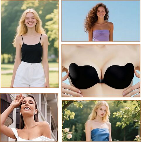 2 Pack Sticky Bra Push Up for Women – Strapless Backless Adhesive Bra for Backless Dresses, Weddings in Saudi Arabia
