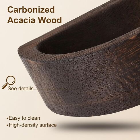 Carbonized Acacia Wood Sauna Aromatherapy Bowl, Sauna Oil Cup Sauna Oil Holder Essential Oil Fragrance Diffuser Bowl for Home Sauna and Steam Sauna, Easy-Clean Slow-Release Sauna Accessories in Kuwait