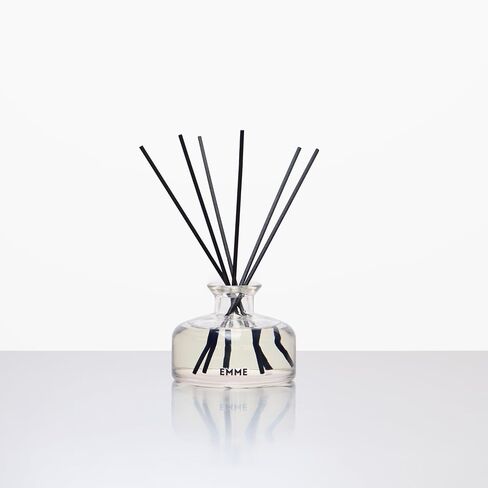 EMME NYC Yuzu Reed Diffuser – Luxury Home Fragrance, Long Lasting Flameless Diffuser with Natural Reeds, Non-Toxic & Pet Safe, Premium Glass Vessel, 6 oz in Saudi Arabia