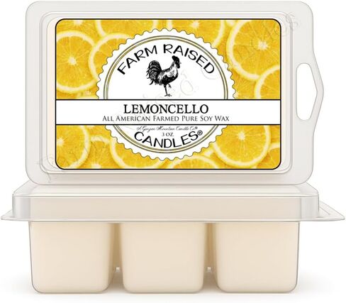 Lemon Sugar - USA Made Soy Wax Melts, 2 Pack, 6 oz | 2 clamshells, 6 oz total, 12 cubes • lemon sugar bakery scent • USA-grown soy wax in Saudi Arabia