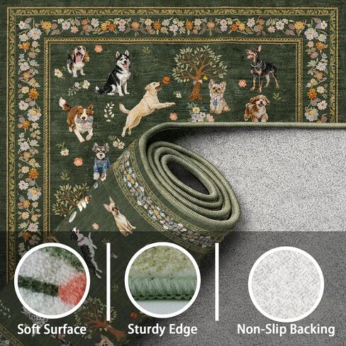 Area Rugs 24x17 Inch Home Decor Entry Rug, Small Door Mat Bath Mats for Bathroom, Ultra-Thin Non Slip Floral Rug Low Pile Tub Mat for Sink Shower Doorway Tub Kitchen Sink(2 x 1.4 ft, Blush) in Saudi Arabia