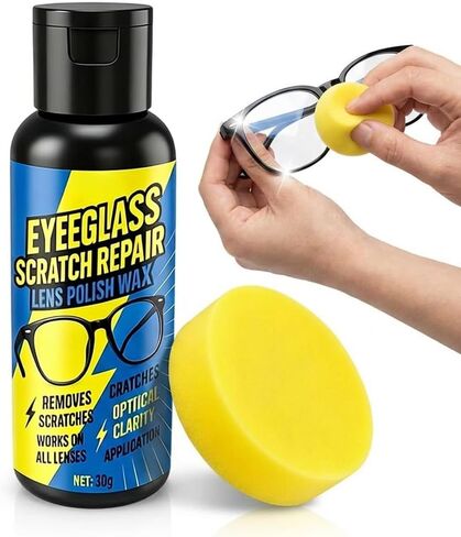 Eyeglass Scratch Remover Spray, Glasses Lens Scratch Remover For Eyeglasses & Sunglasses, Home Minor Lens Cleaning & Restoration Spray For Clearer Vision (1) in Saudi Arabia