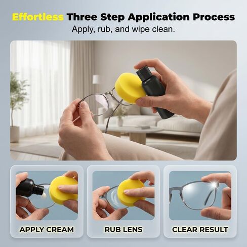 Eyeglass Scratch Remover Spray, Glasses Lens Scratch Remover For Eyeglasses & Sunglasses, Home Minor Lens Cleaning & Restoration Spray For Clearer Vision (1) in Saudi Arabia