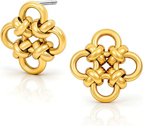 Trendy Gold Tear Drop Earrings for Women - Elegant & Unique for all-day 14K Plated Non Tarnish & Hypoallergenic in Saudi Arabia