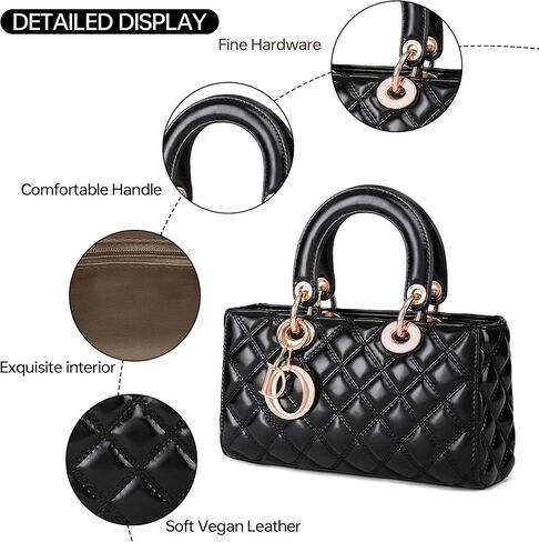Designer Classic Top Handbags For women, Shoulder Purses For Ladies, Adjustable Strap Work Satchel with Wallet in Saudi Arabia