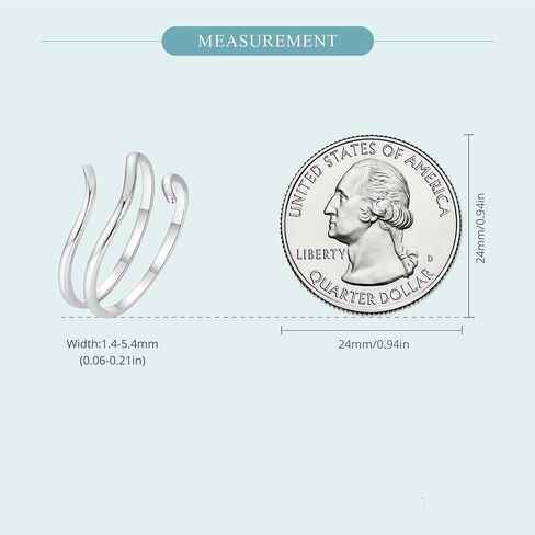 925 Sterling Silver Adjustable Rings Wave Leaf Geometric Rings Thumb Rings for Women Promise Jewelry Ring in Saudi Arabia