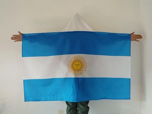 2026 World Cup National Flag Hooded Cape,National Emblem Print Hooded Design Wearable Fan for Soccer Matches and Sports Events(Argentina, 3 x 5Foot) in Kuwait