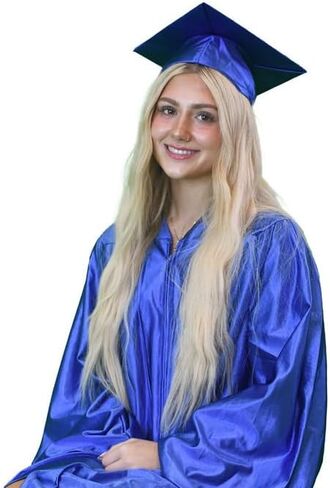 طقم قبعة التخرج وثوب التخرج من Gradzilla - لمسة نهائية لامعة للمدرسة الثانوية والكلية، وأردية متينة لحفلات التخرج in Kuwait