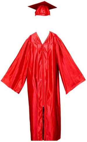 طقم قبعة التخرج وثوب التخرج من Gradzilla - لمسة نهائية لامعة للمدرسة الثانوية والكلية، وأردية متينة لحفلات التخرج in Kuwait