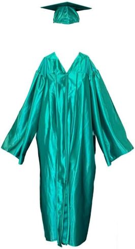 طقم قبعة التخرج وثوب التخرج من Gradzilla - لمسة نهائية لامعة للمدرسة الثانوية والكلية، وأردية متينة لحفلات التخرج in Kuwait