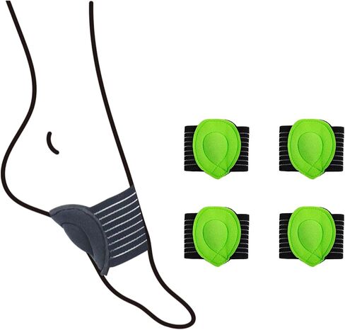 4 Pairs Arch Support Sleeves with Cushion, Adjustable Arch Wrap for Plantar Fasciitis & Flat Feet Relief, Breathable Foot Arch Braces for Adults, Foot Support for Standing Walking Running (Gray) in Saudi Arabia