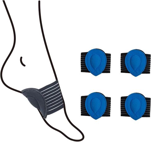 4 Pairs Arch Support Sleeves with Cushion, Adjustable Arch Wrap for Plantar Fasciitis & Flat Feet Relief, Breathable Foot Arch Braces for Adults, Foot Support for Standing Walking Running (Gray) in Saudi Arabia
