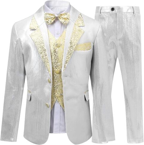 Cloudstyle Boys Suit 3 Pieces Formal Outfit Kids Slim Fit Fashion Set for Party in Kuwait