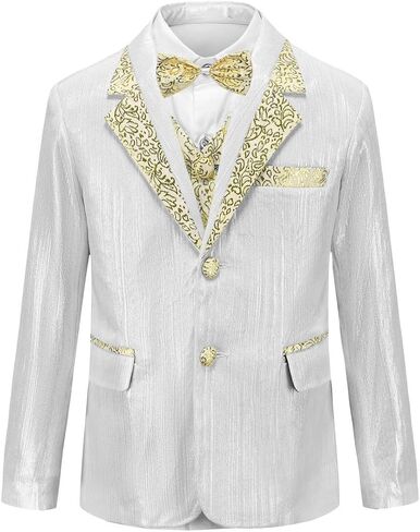Cloudstyle Boys Suit 3 Pieces Formal Outfit Kids Slim Fit Fashion Set for Party in Kuwait