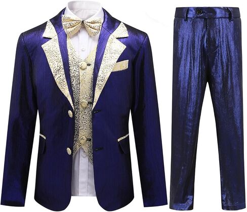 Cloudstyle Boys Suit 3 Pieces Formal Outfit Kids Slim Fit Fashion Set for Party in Kuwait