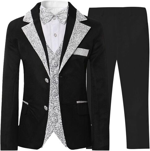 Cloudstyle Boys Suit 3 Pieces Formal Outfit Kids Slim Fit Fashion Set for Party in Kuwait