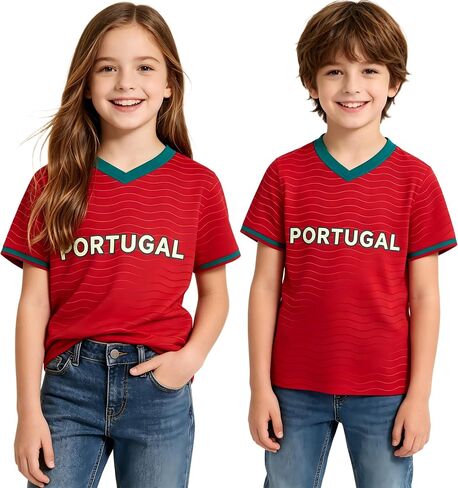Kids Boys Soccer Jerseys Girls Football Outfits Training Uniforms Athletic Jersey 4-12 Years in Kuwait