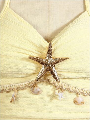 BEAUDRM Girl's Starfish Summer Dress Halter Cute Dress Mini Ruffle Sundresses Vacation Outfits in Kuwait