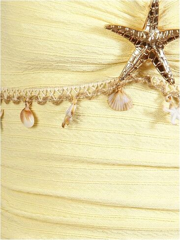 BEAUDRM Girl's Starfish Summer Dress Halter Cute Dress Mini Ruffle Sundresses Vacation Outfits in Kuwait