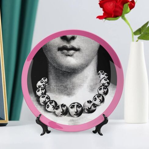 طبق Lina Cavalieri، لوحة تزيين الحائط، لوحة وجه غامضة للتعليق على الحائط، بما في ذلك دعامة وخطاف زنبركي خاص، مقاس A26، 10 بوصة in Kuwait