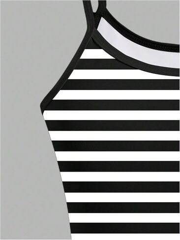 SOLY HUX Girl's Striped Cami Tops Spaghetti Strap Tank Top Summer Basic Camisole in Kuwait