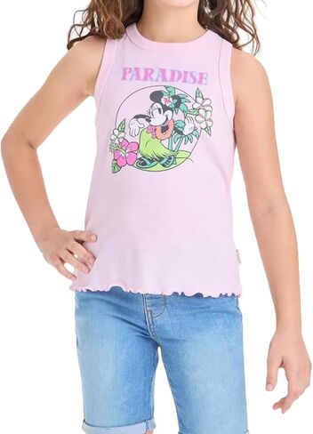 Minnie Mouse Girls Ruffle Bottom Tank Top in Kuwait