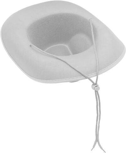 4E's Novelty 2 Pack White Cowboy Hat for Women & Men - White Cowboy Hat for Women, Felt Cowboy Hats for Men, Wide Brim Cowboy Hat, Cowgirl Hat for Girls & Boys, Costume Hat & Western Party Accessory in Kuwait