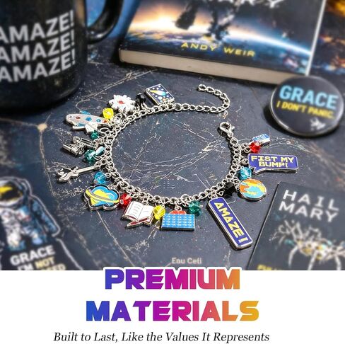 AICase for Project Hail Mary Merch Rocky Gifts Inspired Bracelets Rhinestone Tassel Bracelets Toys Shirt Plush Costume Outfit Poster Sticker Hat Vinyl Merchandise Gifts for Fans Birthday in Kuwait