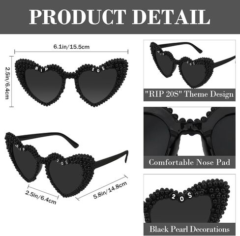 Death to My 20s Birthday Decorations for Women, 30th Birthday Crown Sash Sunglasses Set, Gothic Black Rip 20s Birthday Party Supplies for Her in Saudi Arabia