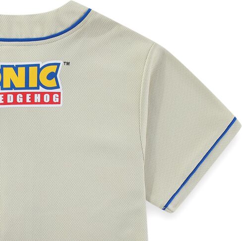 SEGA Sonic the Hedgehog Boys Baseball Jersey Button Down Shirt for Big Kids in Kuwait