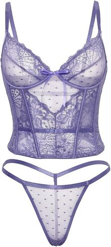 Oh là là Chéri Women's Vanessa Lace Bustier Set 61-12141 in Kuwait