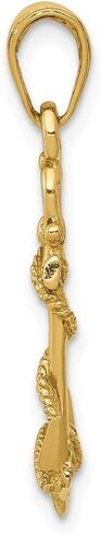 Roy Rose Jewelry 14K Yellow Gold 3-D Anchor with Shackle and Entwined Rope Pendant in Kuwait