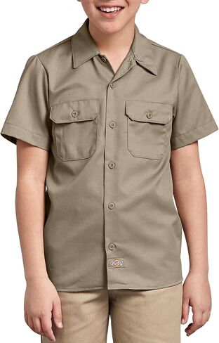 Dickies Boys' Boys’ Short Sleeve Work Shirt, 4-20 in Kuwait