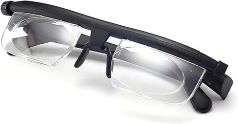 Adjustable Reading Glasses for Women and Men - Designed for Reading, Driving & Travel, Portable, Durable & Stylish（Black） in Kuwait