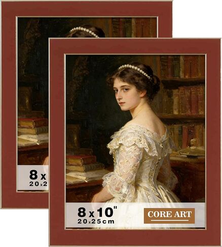 CORE ART 4x6 Picture Frame Orange Photo Frame, 4 by 6 Colorful Frame with HD Plexiglass, Wall or Tabletop Display in Saudi Arabia