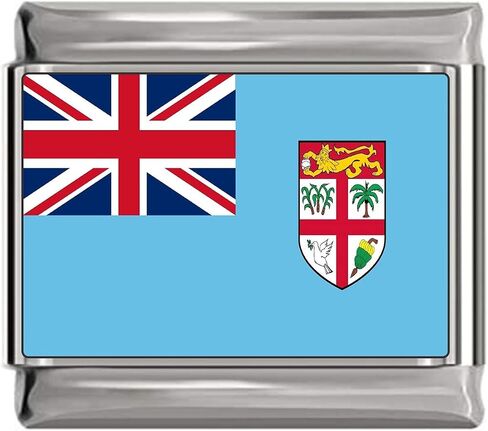 NewCharms Fiji Flag Italian Charm in Kuwait