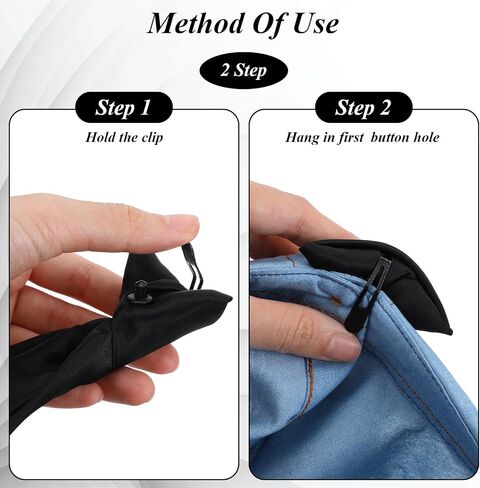 Clip on Ties for Men, 10 Pack Black Tie Clip on Neckties, 20 Inch Pre-Tied Formal Skinny Black Tie Clips for Office Wedding Uniform in Kuwait