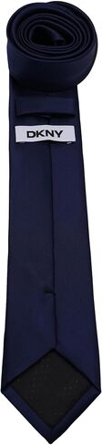 DKNY Men’s Navy Blue Solid & Pattern Necktie | Slim 2.75" Width | Modern Formal & Business Tie in Saudi Arabia