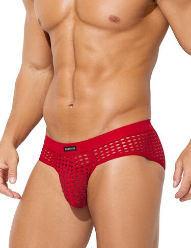 Casey Kevin Men's Mesh Briefs Breathable See Through Fishnet Underwear Low Rise Sexy Panties for Men in Saudi Arabia
