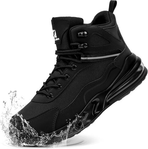 FENLERN Mens Waterproof Hiking Boots Wide Toe Box Lightweight Outdoor Trekking Shoes Non Slip Breathable Backpacking Boots for Men in Saudi Arabia