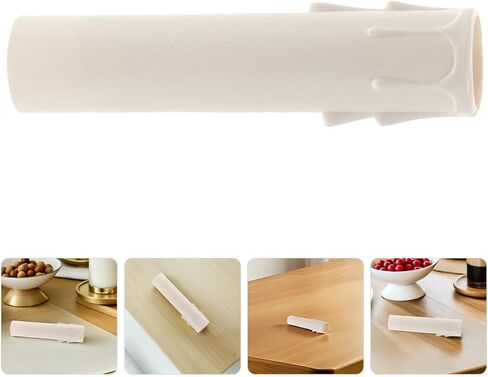 Ipetboom 15pcs Plastic Candle Drip Protectors for Chandeliers, White 30x100mm Candle Socket Covers, Drip Sleeve Tubes for Candelabra Light Fixtures in Home Décor in Kuwait