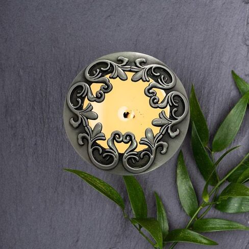 Candle Lid Topper Zinc Alloy Candle Accessories Candle Shade Candle Sleeve Helps Candles Evenly Suitable for Home Room Bedroom in Saudi Arabia