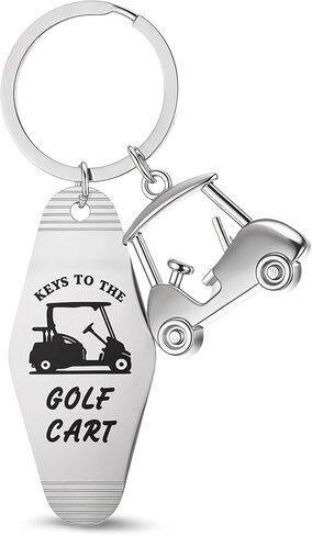 Golf Cart Keychain Golf Gifts Keychains for Men Women Keys To The Golfs Cart Accessories Retro Motel Golfs Carts Key Chain Retro Metal Keychains Gifts for Golfes Lovers Players in Kuwait