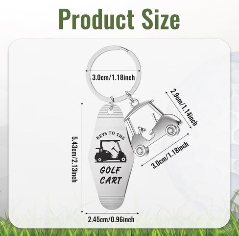Golf Cart Keychain Golf Gifts Keychains for Men Women Keys To The Golfs Cart Accessories Retro Motel Golfs Carts Key Chain Retro Metal Keychains Gifts for Golfes Lovers Players in Kuwait