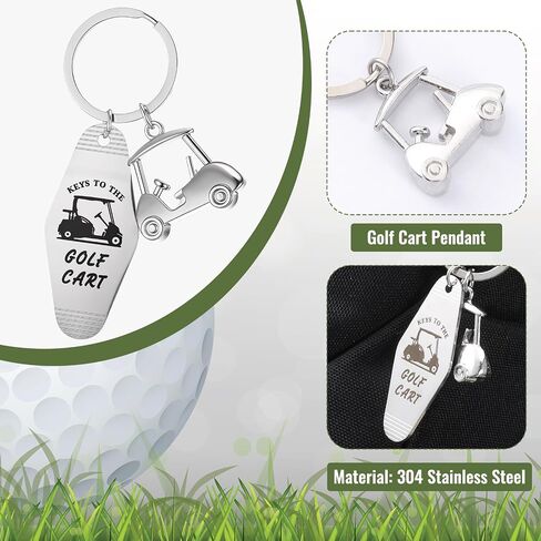 Golf Cart Keychain Golf Gifts Keychains for Men Women Keys To The Golfs Cart Accessories Retro Motel Golfs Carts Key Chain Retro Metal Keychains Gifts for Golfes Lovers Players in Kuwait