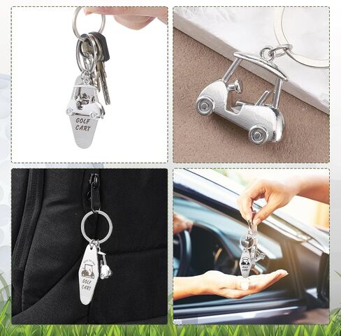 Golf Cart Keychain Golf Gifts Keychains for Men Women Keys To The Golfs Cart Accessories Retro Motel Golfs Carts Key Chain Retro Metal Keychains Gifts for Golfes Lovers Players in Kuwait