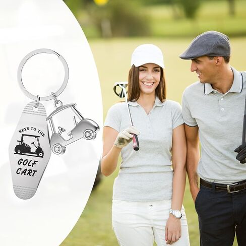 Golf Cart Keychain Golf Gifts Keychains for Men Women Keys To The Golfs Cart Accessories Retro Motel Golfs Carts Key Chain Retro Metal Keychains Gifts for Golfes Lovers Players in Kuwait