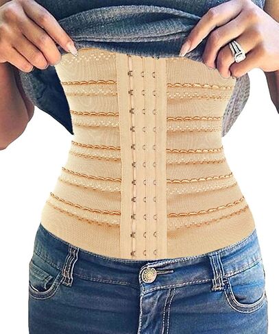 Women Waist Cincher Shapewear, Adjustable Tummy Control Waist Trainer Corset, Breathable Body Shaper Belt in Saudi Arabia